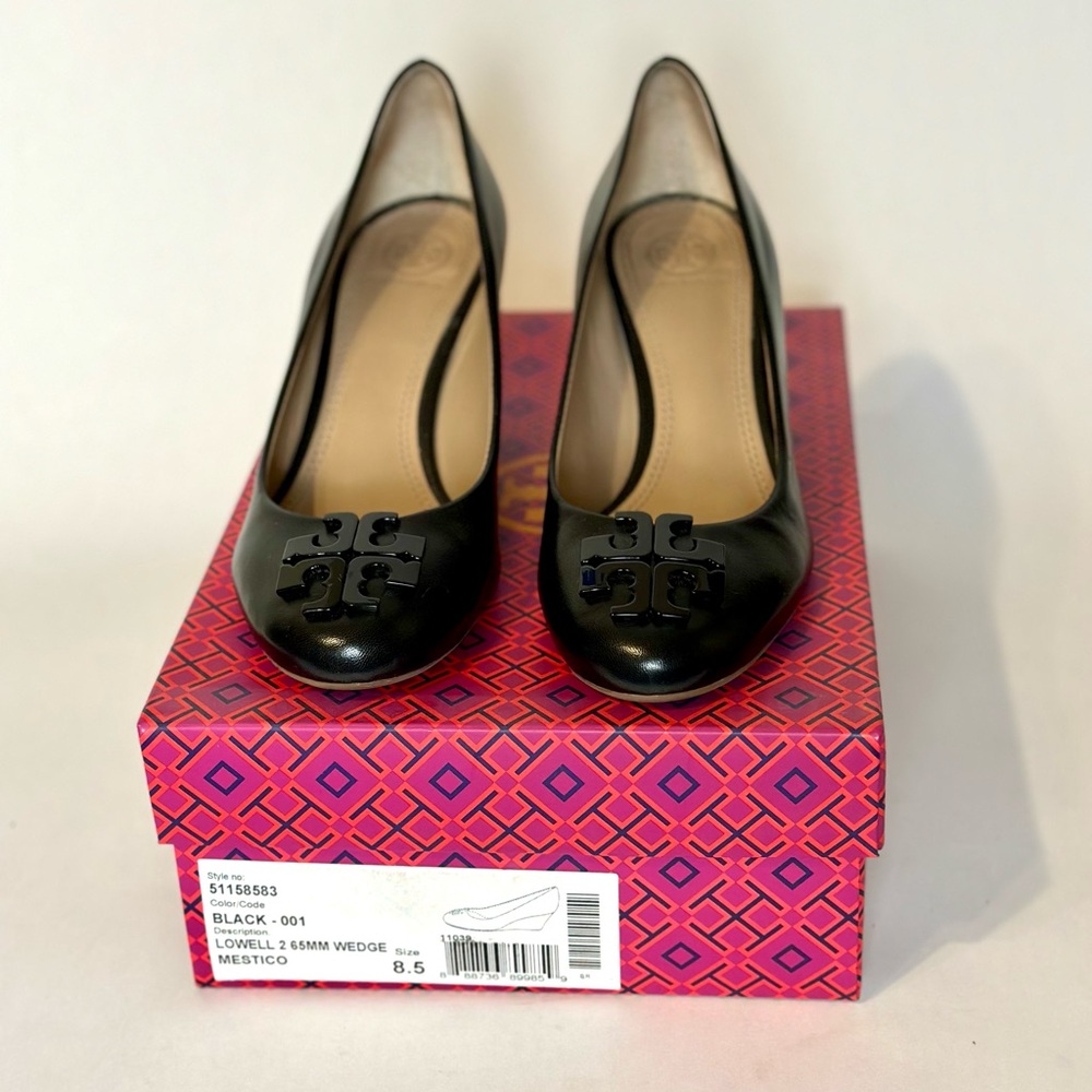 Tory Burch Lowell Wedge Black